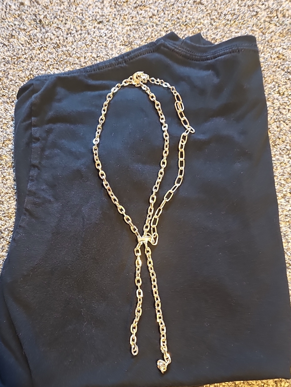 Gold Tone Women's Lariat Chain Necklace